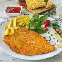 خوراک شنیسل مرغ